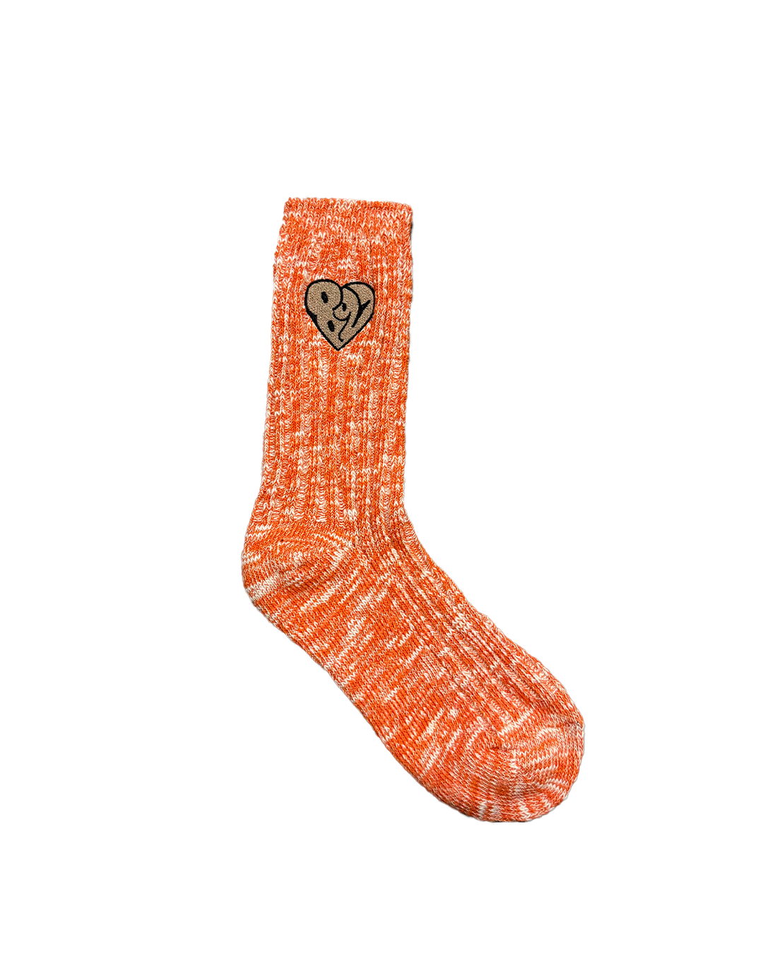 Orange cozy socks