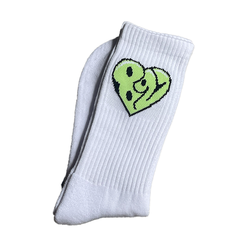 NEON GREEN “FOR STEPPAS ONLY” SOCKS